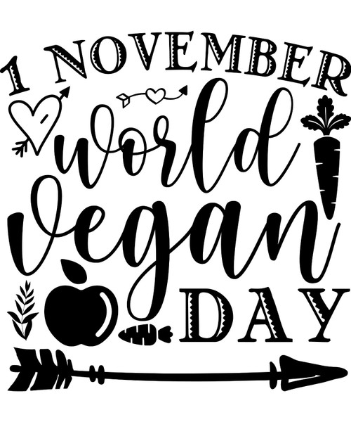 1 november world vegan day-01 Poster Canvas Movie Film Print A0 A1 A2 A3 A4 A5 A