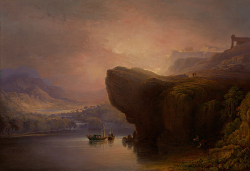 John Martin - The City of God and the waters of life Poster Canvas Movie Film Pr John Martin - The City of God and the waters of life Poster Canvas Movie Film Pr