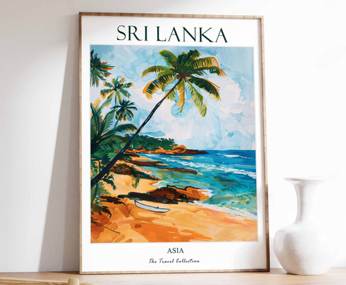 1_Sri Lanka Print, Sri Lanka Travel Poster, Middle East Travel Print, Islamic De
