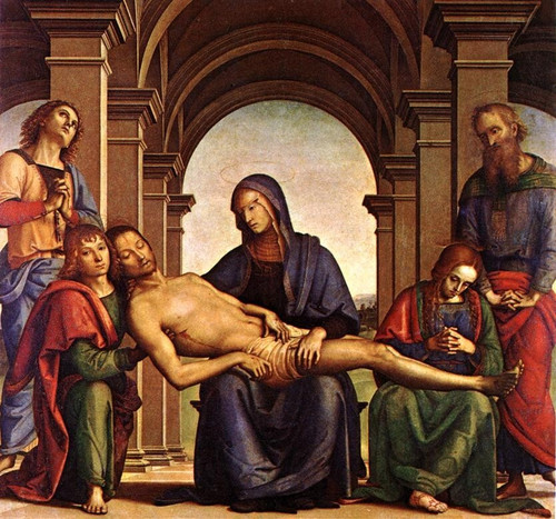 Perugino_Pietro_Pieta_1494_5 Poster Canvas Movie Film Print A0 A1 A2 A3 A4 A5 A6