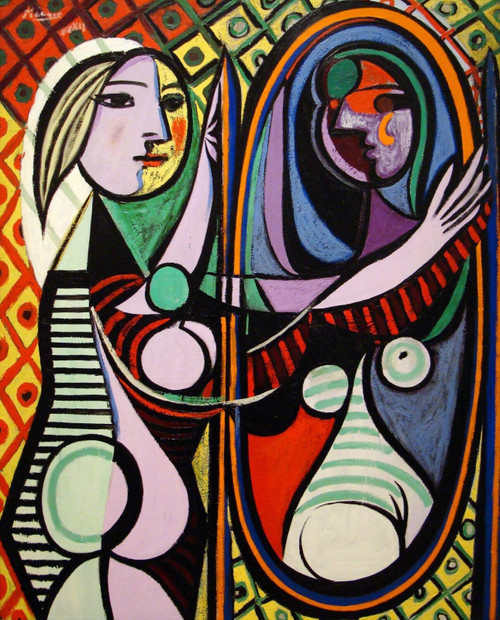 Pablo Picasso - Girl Before Mirror Poster Canvas Movie Film Print A0 A1 A2 A3 A4