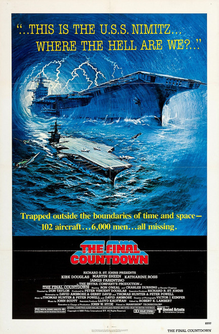 The Final Countdown (1980)_1 Poster Canvas Movie Film Print A0 A1 A2 A3 A4 A5 A6