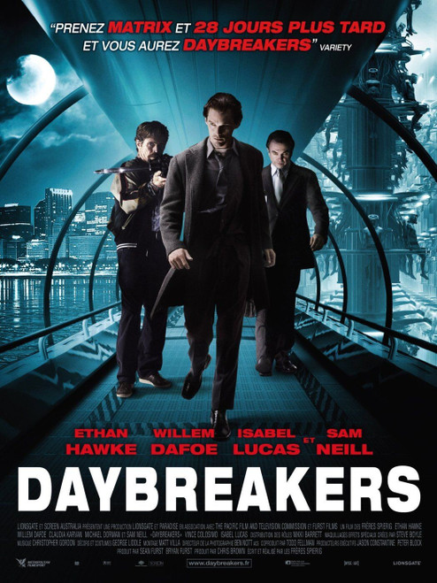 Daybreakers (2010)_9 Movie Film Poster Canvas iconic design