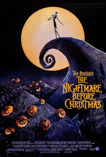 The Nightmare Before Christmas (1993)_1 Poster Canvas Movie Film Print A0 A1 A2