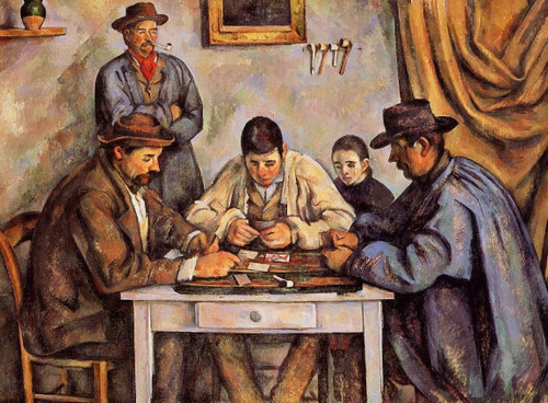 paul-cezanne--the-card-players-bez ramki Poster Canvas Movie Film Print A0 A1 A2