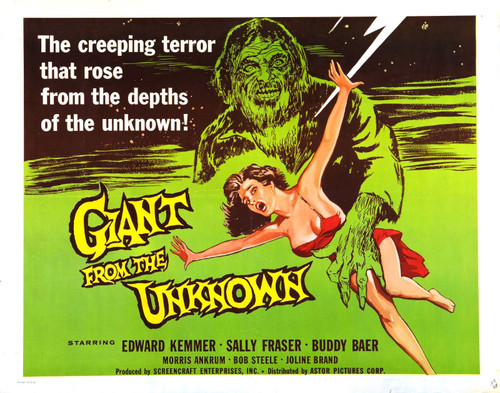 Giant From Unknown 02 Poster Canvas Movie Film Print A0 A1 A2 A3 A4 A5 A6 Art Wa