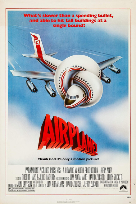 Airplane! (1980)_0 Movie Film Poster Canvas iconic design