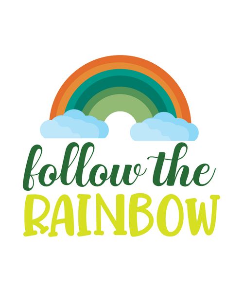 Follow the Rainbow-01 Poster Canvas Movie Film Print A0 A1 A2 A3 A4 A5 A6 Art Wa