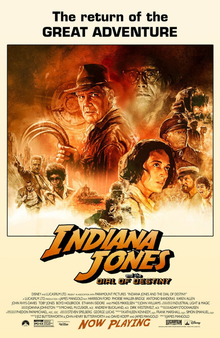 Indiana Jones And The Dial Of Destiny (7) Poster Canvas Movie Film Print A0 A1 A