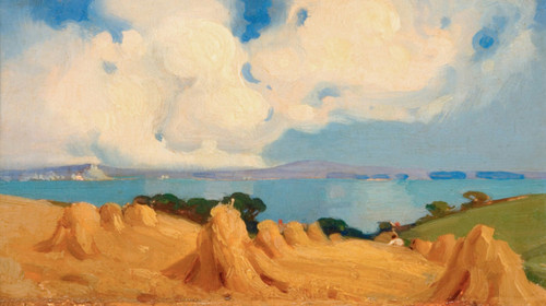 Benjamin Haughton Mounts Bay Cornwall Cloud Haystack Seascape Countryside Landsc Benjamin Haughton Mounts Bay Cornwall Cloud Haystack Seascape Countryside Landsc