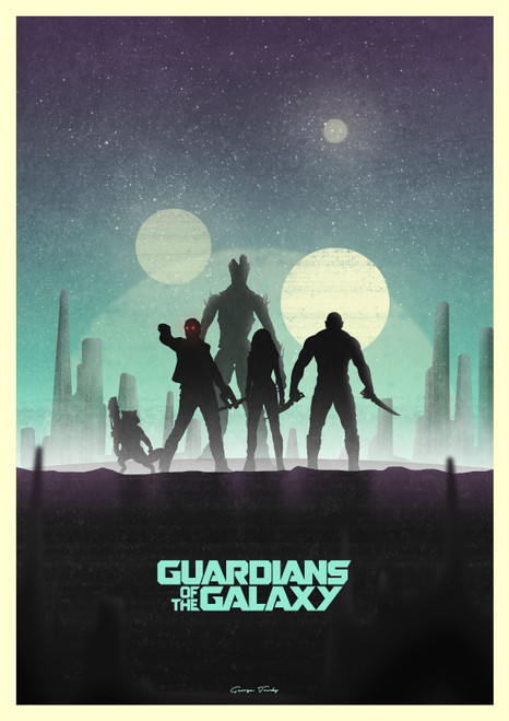 GuardiansoftheGalaxy6 Poster Canvas Movie Film Print A0 A1 A2 A3 A4 A5 A6 Art Wa