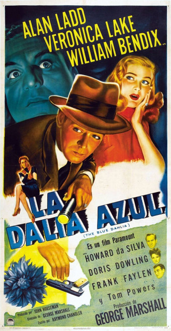 The Blue Dahlia (1946)_4 Poster Canvas Movie Film Print A0 A1 A2 A3 A4 A5 A6 Art