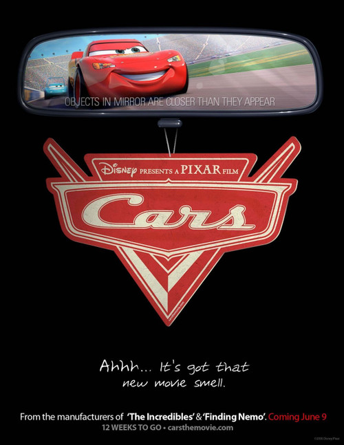Cars (2006)_3 Movie Film Poster Canvas iconic design
