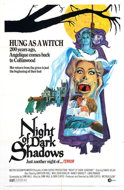Night Of Dark Shadows 01 Poster Canvas Movie Film Print A0 A1 A2 A3 A4 A5 A6 Art