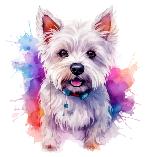 West Highland White Terrier (9) Poster Canvas Movie Film Print A0 A1 A2 A3 A4 A5