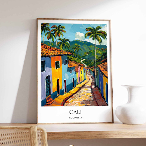1_Cali Poster, Colombia Poster, Salsa Poster, Latin poster, Colombian poster, Ca