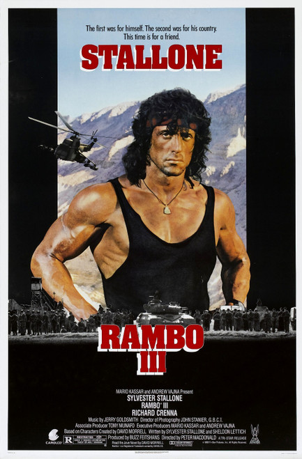 Rambo III (1988)_0 Poster Canvas Movie Film Print A0 A1 A2 A3 A4 A5 A6 Art Wall
