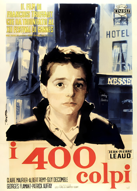 I 400 Colpi 1959 Poster Canvas Movie Film Print A0 A1 A2 A3 A4 A5 A6 Art Wall D