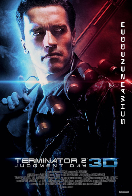Terminator-2-Judgment-Day-3D-Poster Poster Canvas Movie Film Print A0 A1 A2 A3 A