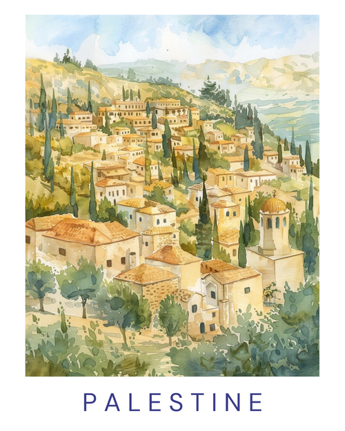 palestine Poster Canvas Travel Holiday Trip Print Turism A0 A1 A2 A3 A4 A5 A6