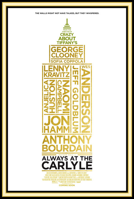 Always at The Carlyle (2018)_1 Movie Film Poster Canvas iconic design