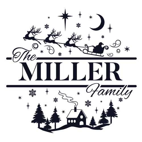 Family Name Sign-09 - No Border Poster Canvas Movie Film Print A0 A1 A2 A3 A4 A5