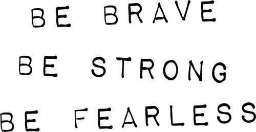 BeBraveBeStong 2 BLK Poster Made to Order Canvas Print A0 A1 A2 A3 A4 A5 A6 Art