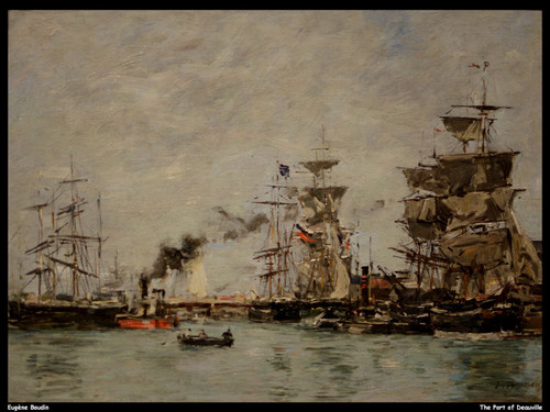 eugne-boudin---the-port-of-deauville--jpb_15058116973_o(1) Poster Canvas Movie F