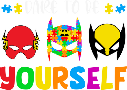A220226-05-Dare-To-Be-Yourself-Autism-Awareness Poster Canvas Movie Film Print A