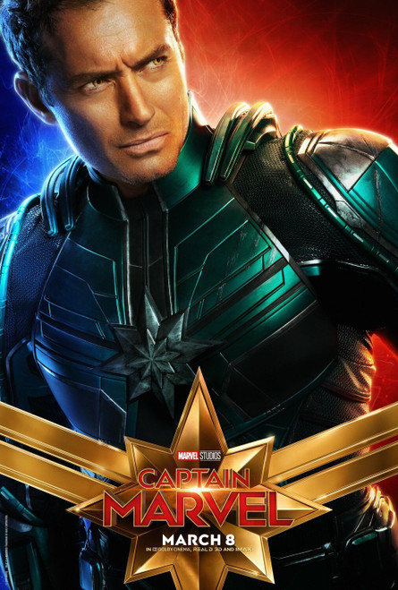 Captain Marvel (2019)_14 Movie Film Poster Canvas iconic design