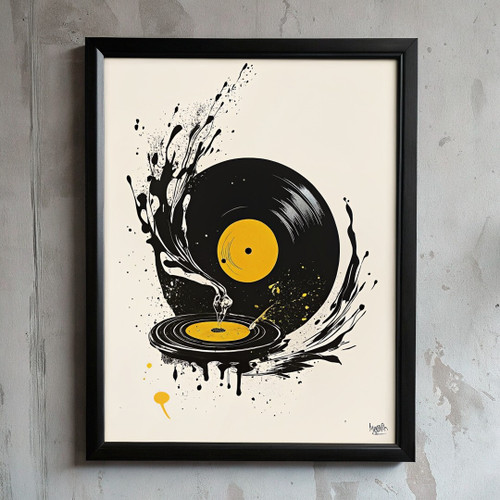 Vinyl Music Poster Wall Art Print Living Room Office Picture Music Record Art Po