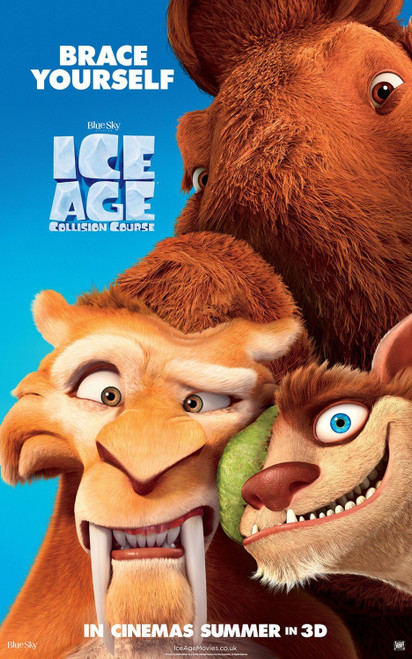 Ice Age_ Collision Course (2016)_4 Poster Canvas Movie Film Print A0 A1 A2 A3 A4