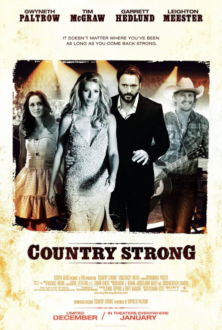 Country Strong (2010)_0 Movie Film Poster Canvas iconic design