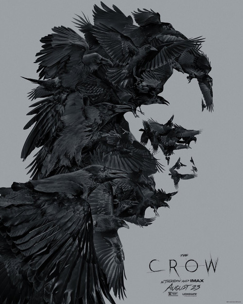 The Crow (2024)_5 Poster Canvas Movie Film Print A0 A1 A2 A3 A4 A5 A6 Art Wall D