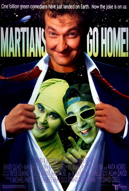 Martians Go Home (1990)_2 Poster Canvas Movie Film Print A0 A1 A2 A3 A4 A5 A6 Ar