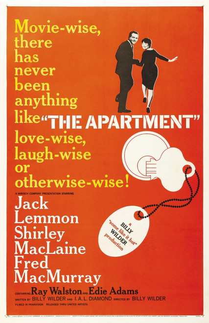 The Apartment (1960)_1 Poster Canvas Movie Film Print A0 A1 A2 A3 A4 A5 A6 Art W