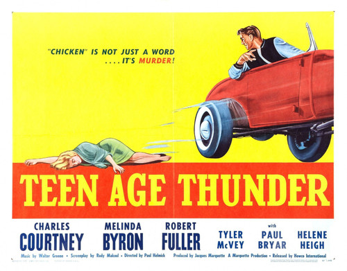 Teenage Thunder (1957)_2 Poster Canvas Movie Film Print A0 A1 A2 A3 A4 A5 A6 Art