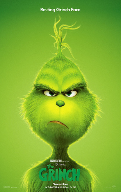 The Grinch (2018)_3 Poster Canvas Movie Film Print A0 A1 A2 A3 A4 A5 A6 Art Wall