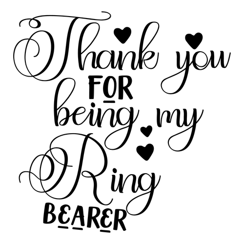 Thank you for being my ring bearer-01 (2) Poster Canvas Movie Film Print A0 A1 A