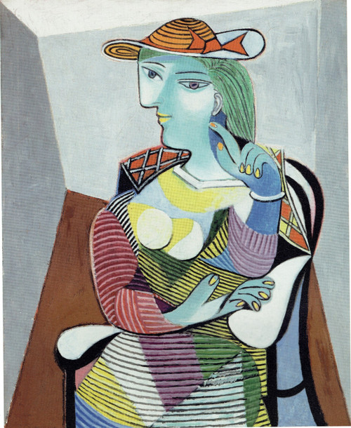 Pablo Picasso - Portrait of Marie Therese 1937 Poster Canvas Movie Film Print A0