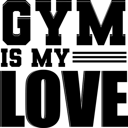 Gym Is My Love Poster Canvas Movie Film Print A0 A1 A2 A3 A4 A5 A6 Art Wall Deco