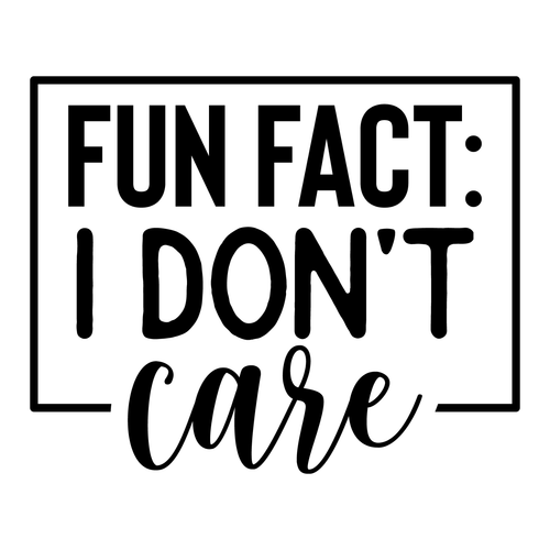 Fun Fact I Don't Care-01 (6) Poster Canvas Movie Film Print A0 A1 A2 A3 A4 A5 A6