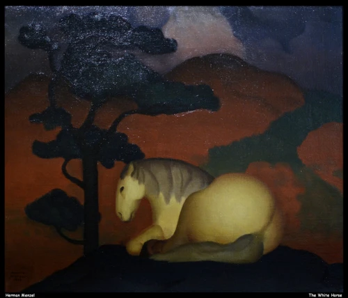 herman-menzel---the-white-horse--jpb_21132819341_o(1) Poster Canvas Movie Film P