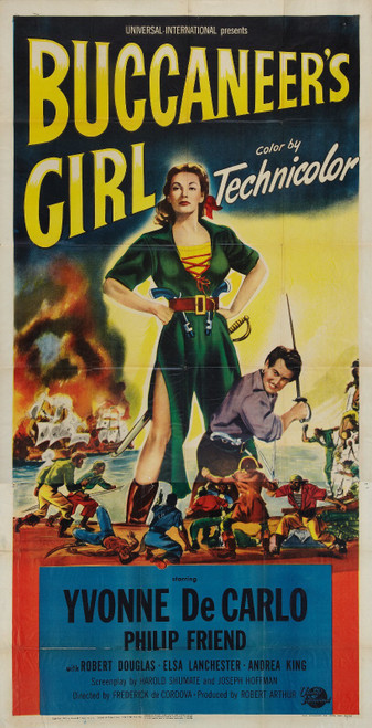 Buccaneer_s Girl (1950)_2 Movie Film Poster Canvas iconic design