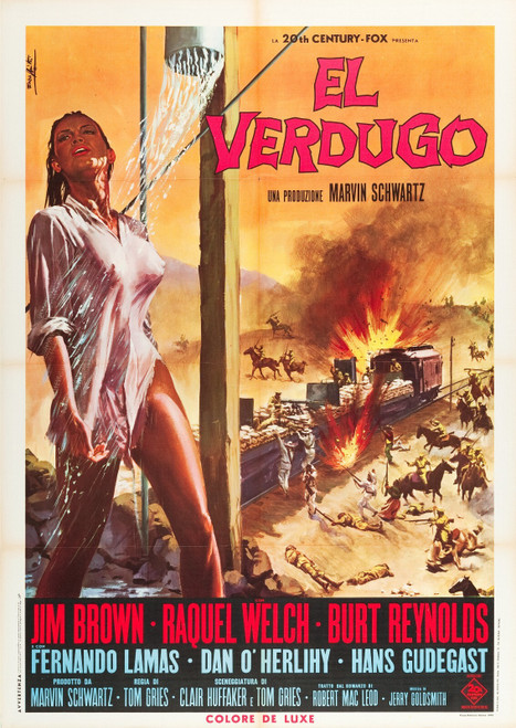 100 Rifles (1969)_3 Movie Film Poster Canvas iconic design