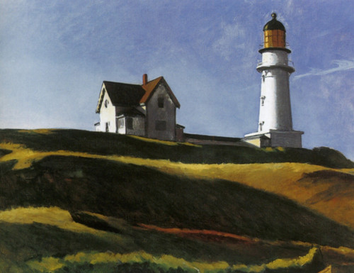1927 Edward Hopper La Colline du Phare American painting Art Gallery Poster Canv