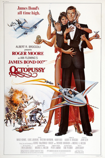 Octopussy (1983)_3 Poster Canvas Movie Film Print A0 A1 A2 A3 A4 A5 A6 Art Wall