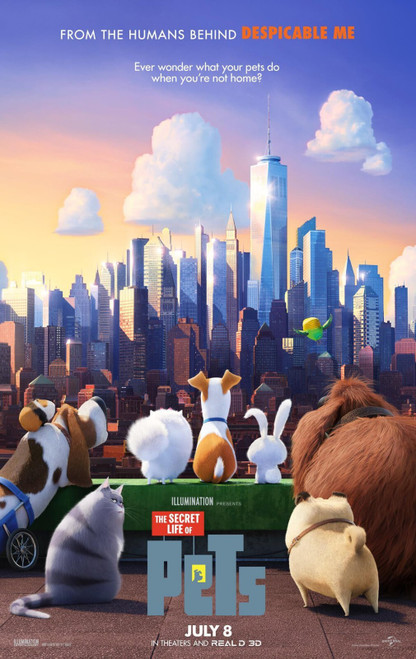 The Secret Life of Pets (2016)_2 Poster Canvas Movie Film Print A0 A1 A2 A3 A4 A