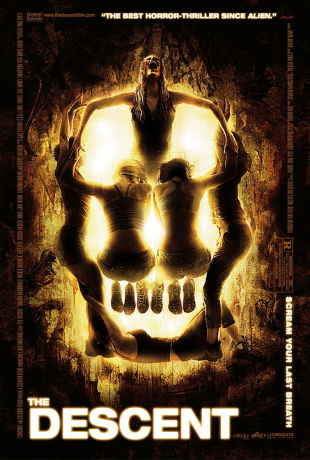 The Descent (2006)_2 Poster Canvas Movie Film Print A0 A1 A2 A3 A4 A5 A6 Art Wal