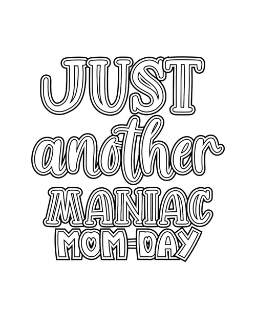 Funny Mom Quotes Coloring Book-09 (2) Poster Canvas Movie Film Print A0 A1 A2 A3